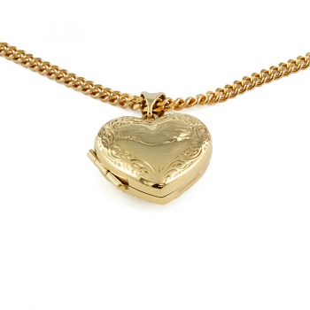 9ct Gold 11g 18 inch Locket with Chain